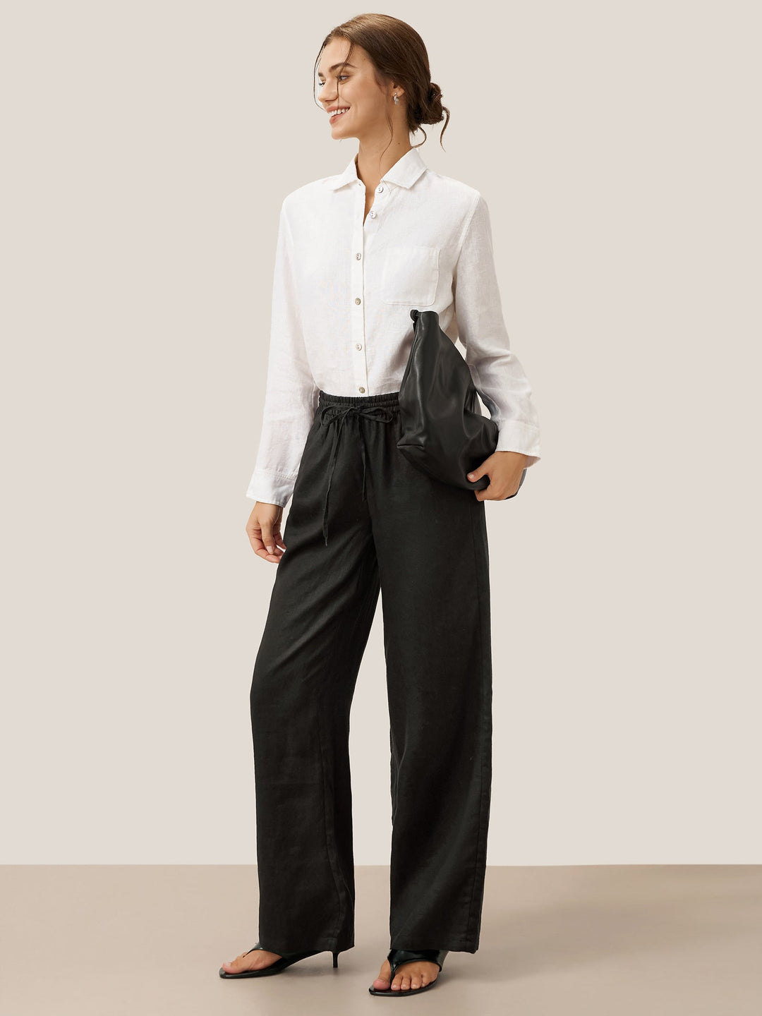 100% Linen Classic Trousers Sydney