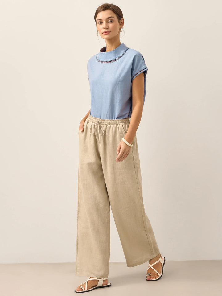 100% Linen Classic Trousers Sydney