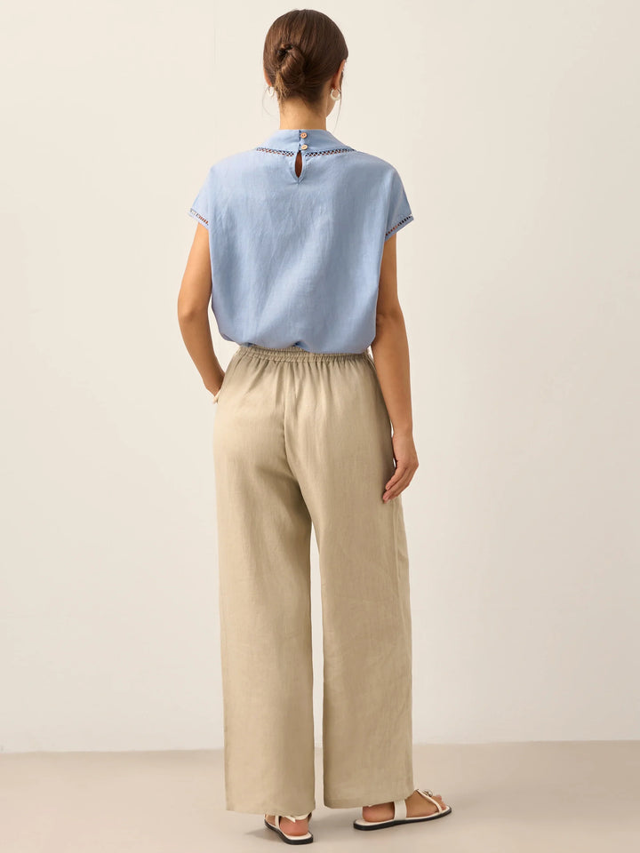 100% Linen Classic Trousers Sydney