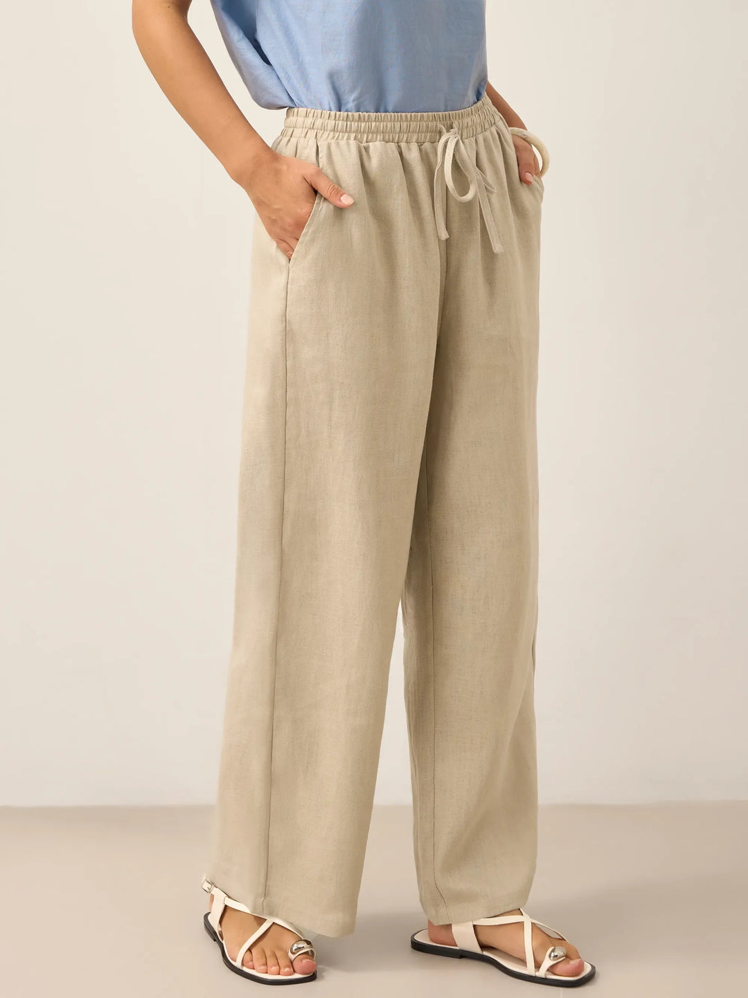 100% Linen Classic Trousers Sydney