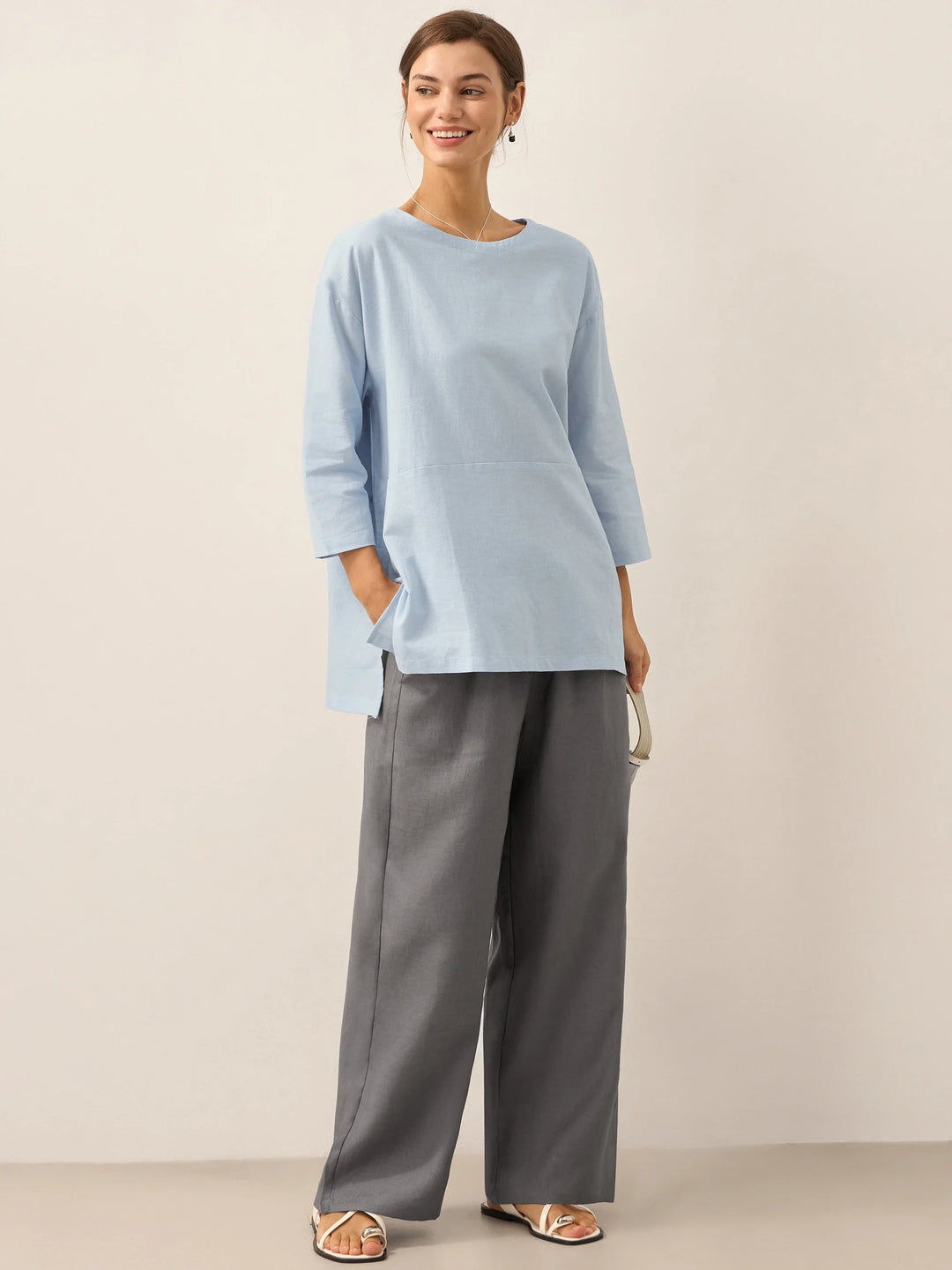 100% Linen Classic Trousers Sydney