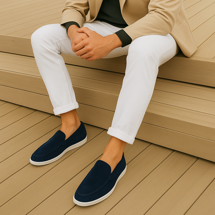 Suède loafers