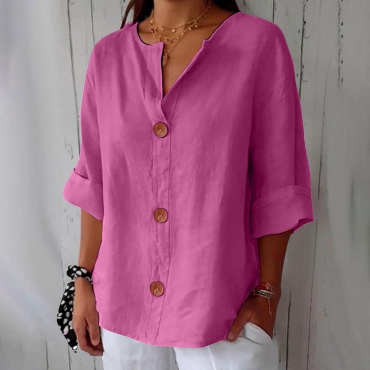 Clara™ | Casual Linen Blouse