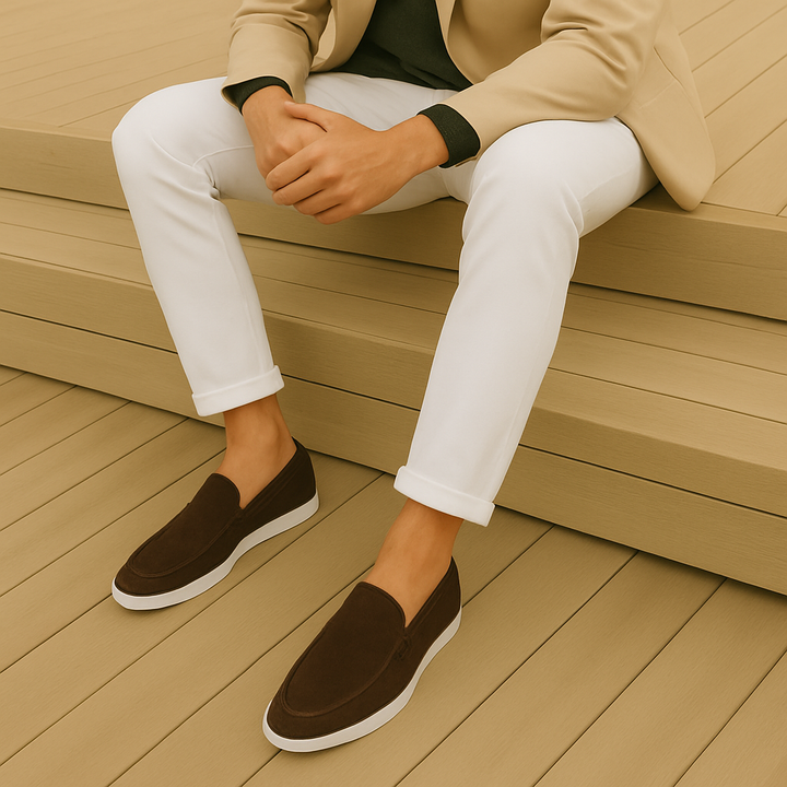 Suède loafers