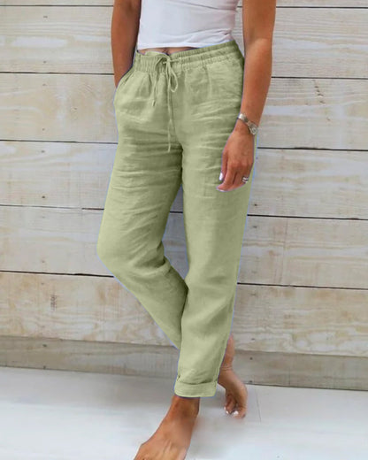Roberta - Relaxed-fit Trousers with Drawstring