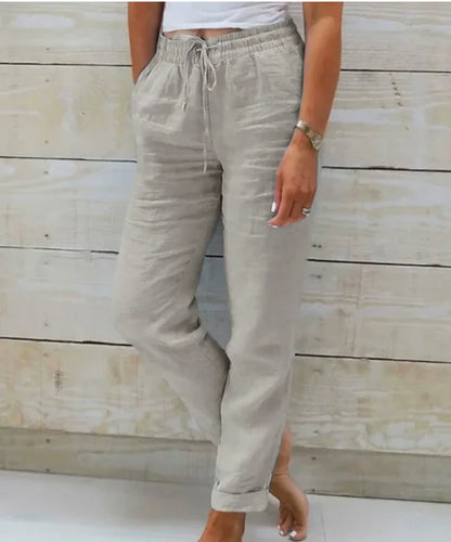 Roberta - Relaxed-fit Trousers with Drawstring