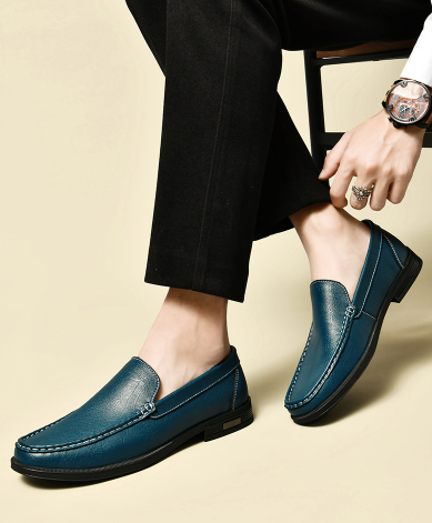 Enzo - Italian Men's Loafers made of Real leather