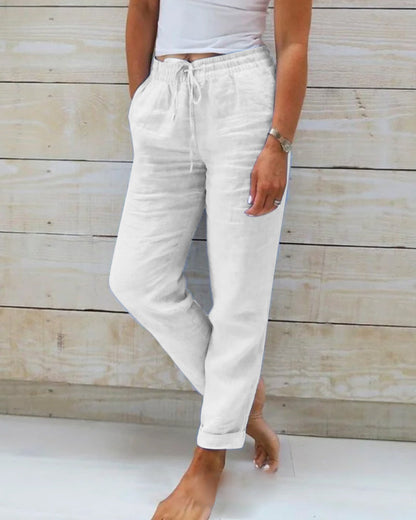 Roberta - Relaxed-fit Trousers with Drawstring